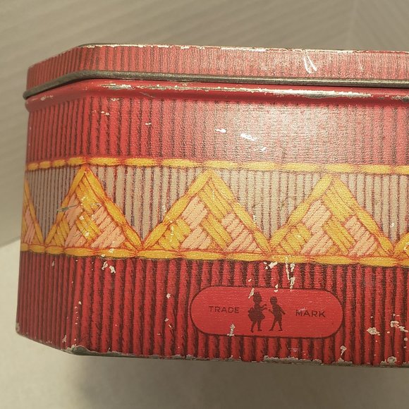 A. S. WILKIN LIMITED CREMONA "NEEDLEWORK" TIN BOX - LADY HAMILTON - TRUE VINTAGE - Picture 5 of 16